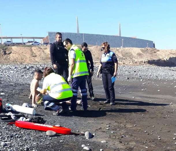 El último ahogado en Telde ocurrió en la playa de La Restinga (Foto TA)